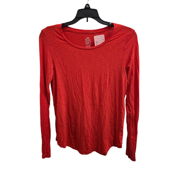 Excellent S red Aerie Long Sleeve T-Shirt - Picture 1 of 1